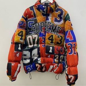Supreme Mesh Jersey Puff Jacket. Almost new. Size Medium.